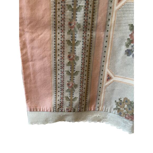 Vintage 80s Louis Nichole Romantic Victorian Pink Print Pillowcases - Picture 6 of 9